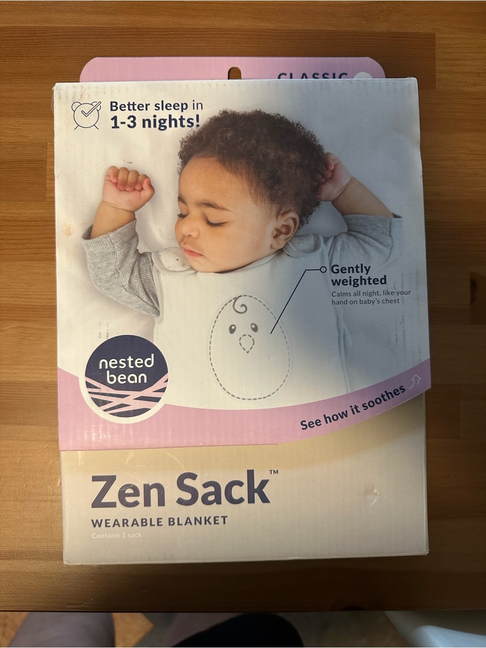 Nested Bean Zen Sack Wearable Blanket BNIB